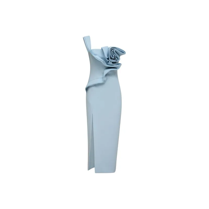 RACHEL GILBERT Wilder Floral-rosette Midi Dress-0
