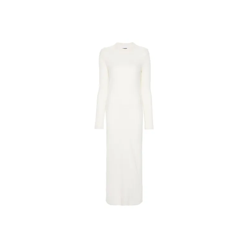JIL SANDER Crewneck Knitted Maxi Dress-0