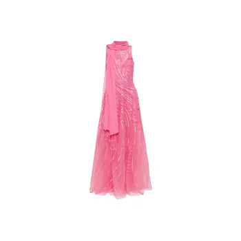 ELIE SAAB Bead-embellished Sleeveless Gown