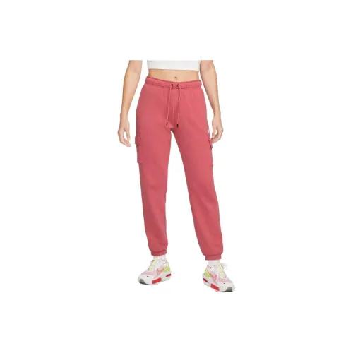 Nike Knitted Sweatpants Women's Dark Pink