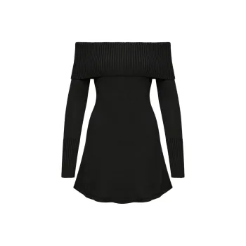 ARITZIA Sunday Best Topaz Dress Long-Sleeved Dresses Women's BLACK/Black