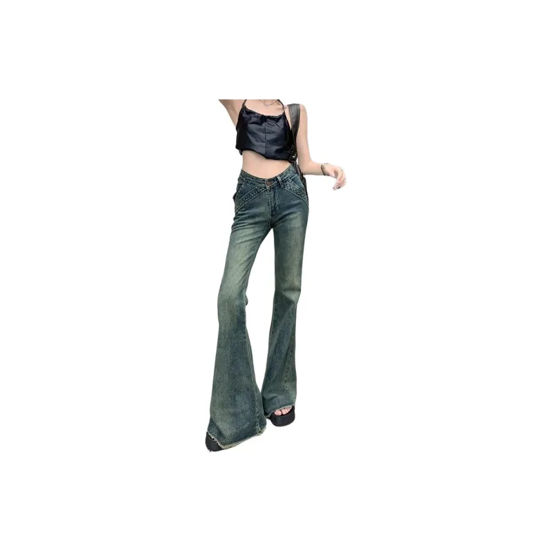 BENGEN Jeans Women's Vintage Blue-0