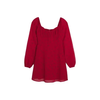 Hollister Long-Sleeved Dresses Women's Red Floral