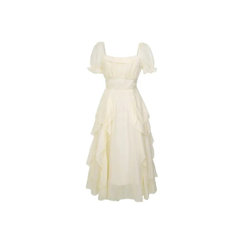 GUOZHEN Short Sleeved Dress Women's-5