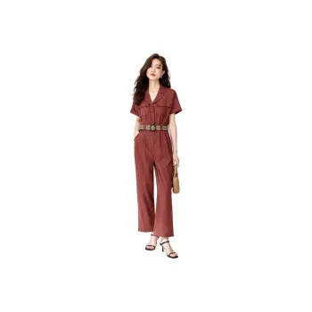 Mo Han Yi Mei Jumpsuit Women's Brick Red