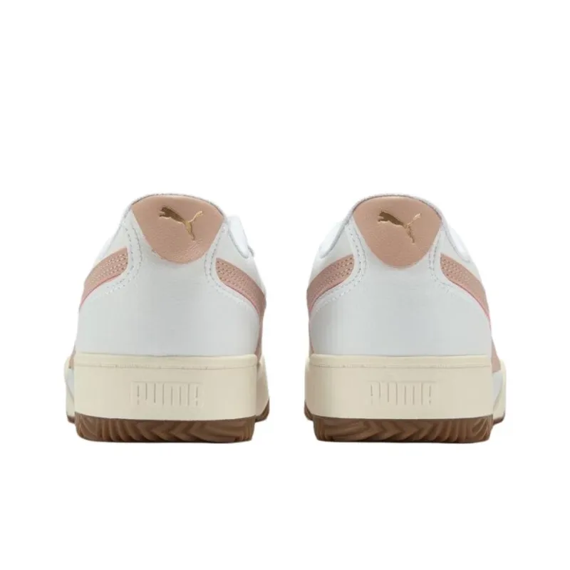 PUMA Tifosi Anti Slip Wear Resistant Low Top Skateboard Shoes Unisex White Pink-3