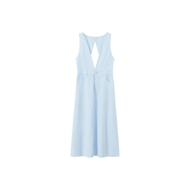 CHUU Sleeveless Dresses Women's Blue-0