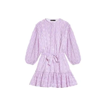 Maje Long-Sleeved Dresses Women's Light Purple