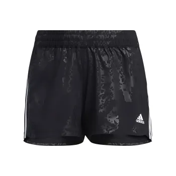 Adidas Pacer 3-Stripes Woven Camo Short Casual Shorts Women's Black