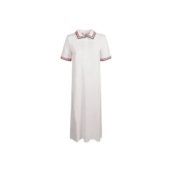 THOM BROWNE Rwb Striped Short Sleeved Polo Dress