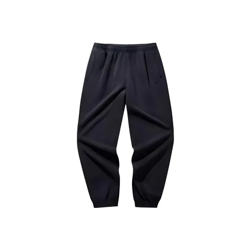 Anta Variety Training Collection Knitted Sports Pants Women's Basic Black