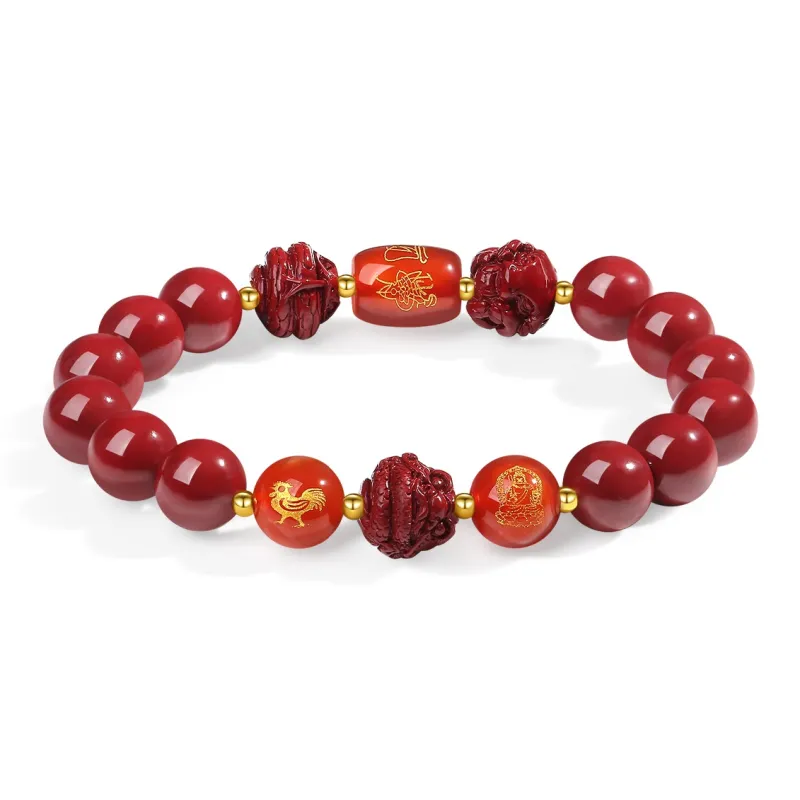 ZKY Cinnabar Jade Bracelets Unisex-13