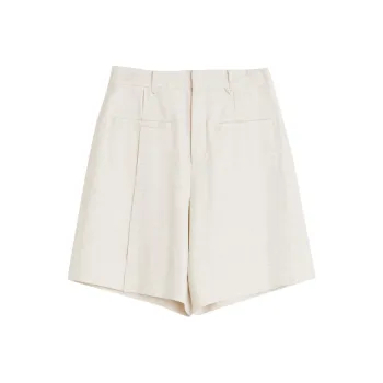 ELLE Summer Casual Shorts Women's Ecru