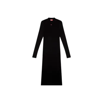 DIESEL D Mokky Ls Microdiv Mock Neck Midi Dress