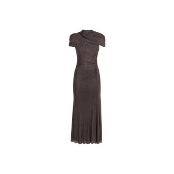 Self portrait Embellished Cut Out Detailed Mesh Midi Dress