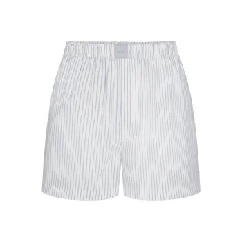Skims SS25 Casual Shorts Women's Zen Blue Stripes