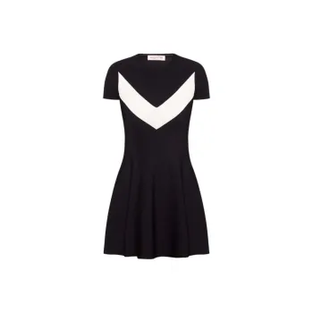 Valentino Short Sleeved Dress Women's Black