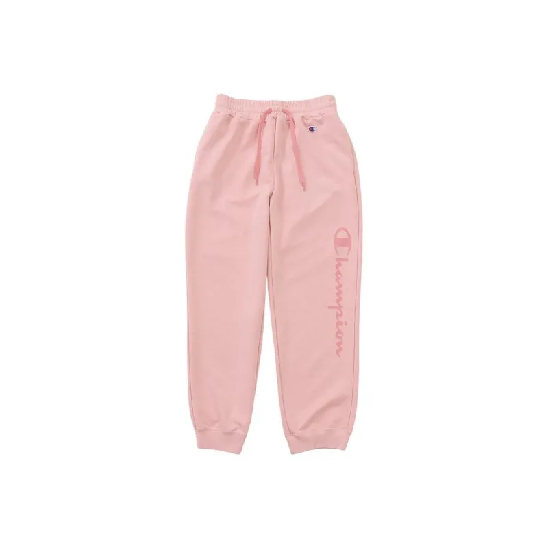 Champion SS24 Knitted Sweatpants Women's Light Pink-0