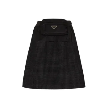 PRADA Casual Short Skirts Women's Black