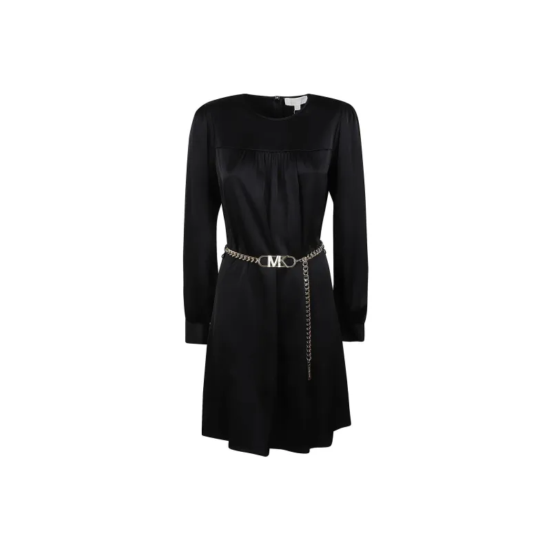 MICHAEL KORS Long Sleeved Dresses Women's Black-1