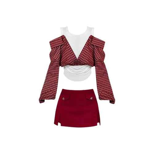 JOSR Two Piece Skirt Sets Women's