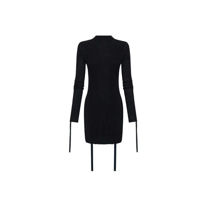 DION LEE Long Sleeved Dress Women's Black-0