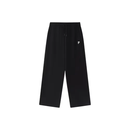 FILA FUSION Knitted Sports Pants Women's Jet Black