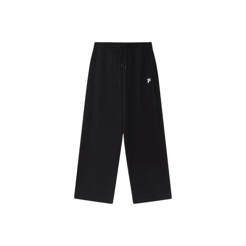 FILA FUSION Knitted Sports Pants Women's Jet Black-0