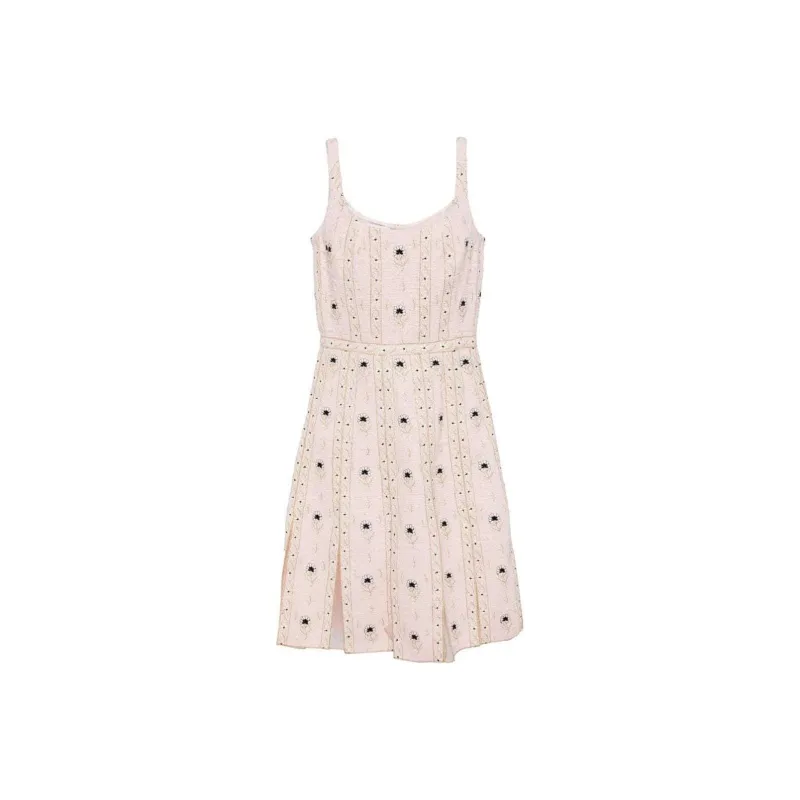 Giambattista Vall Embroidered Silk Mini Dress-0
