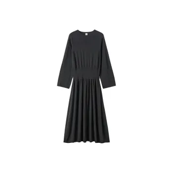 TOTEME Long Sleeved Dresses Women's Dark Heather Gray