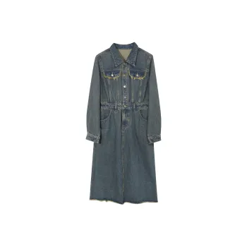 3COLOUR Long-Sleeved Dresses Women's Blue Black
