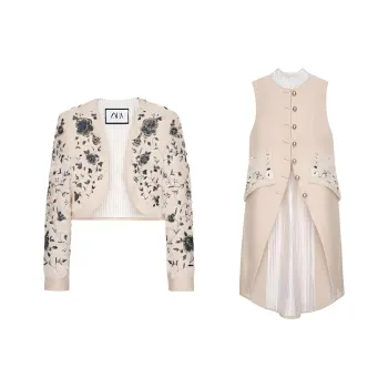 ZARA Casual Suit Women's Oyster White