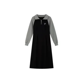 VIMLY Long Sleeved Dress Women's Black