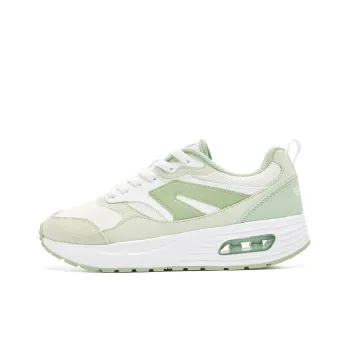 QIAODAN Abrasion Resistant Lightweight Height Increasing Low Top Casual Shoes Women's Jordan White Celadon