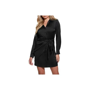 GUESS Eco Alya Dress Long Sleeved Dresses Women's Black