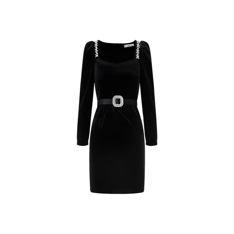 AUI Long Sleeved Dresses Women's Black-0