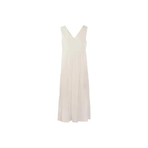 Moncler V Neck Sleeveless Midi Dress