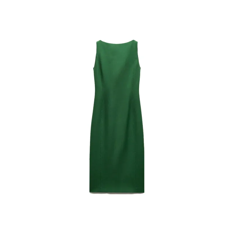 ZARA Sleeveless Dress Women's Green-0