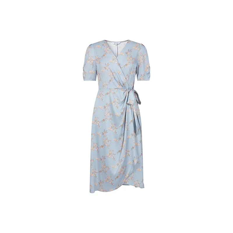 JZ. ANNAKRO Short Sleeved Dress Women's Heather Sky Blue-0