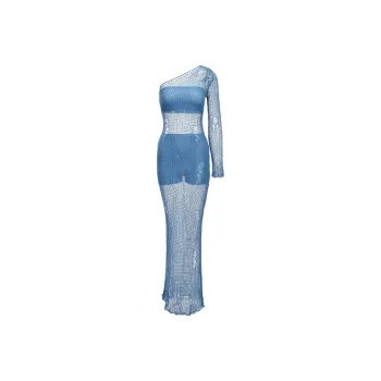 The Kript Long-Sleeved Dresses Women's Blue