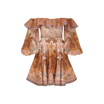 Zimmermann SS25 Long-Sleeved Dresses Women's Yellow