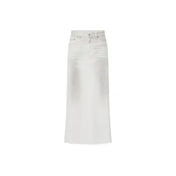 MOCO Denim Long Skirt Women's Denim White