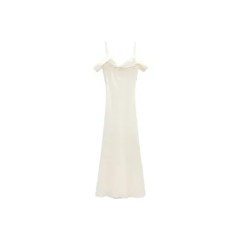 ZARA Sleeveless Dresses Women's Ecru