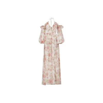 Giambattista Vall Floral print Halterneck Dress