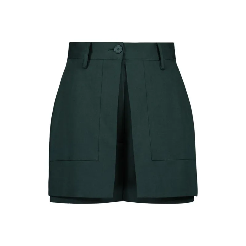 LE SONNET Casual Shorts Women's Green-0