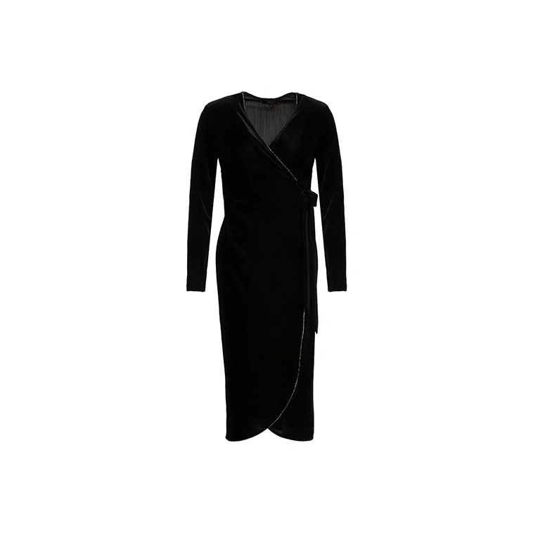 BESIONIA SS23 Long Sleeved Dresses Women's Black-0