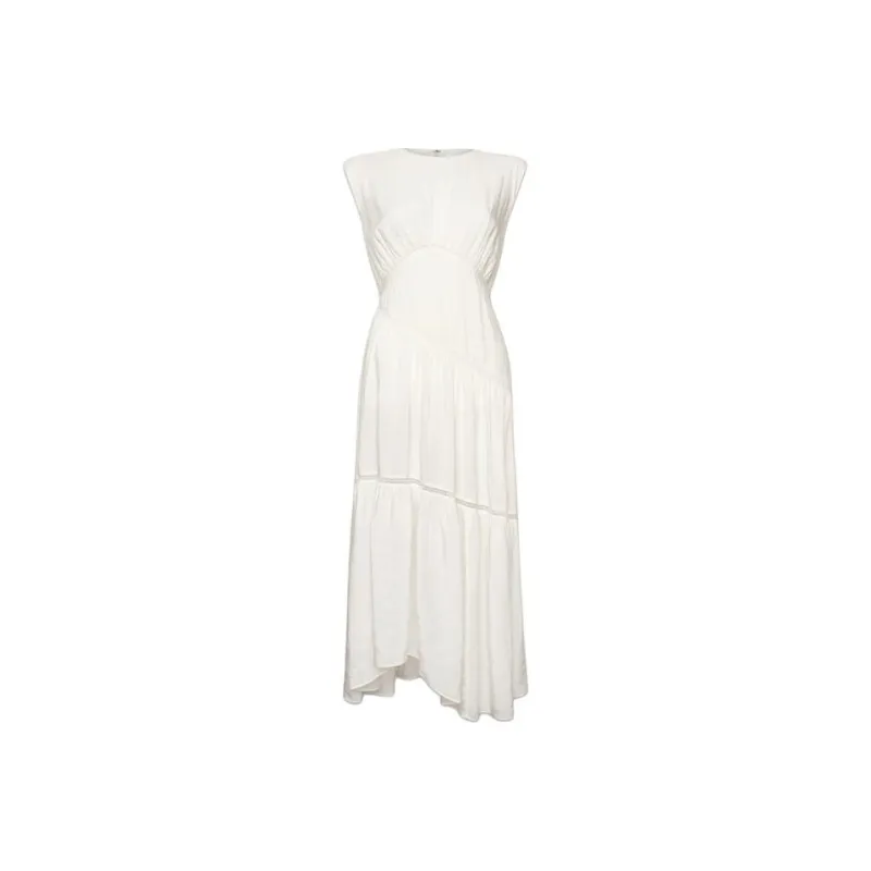 FRAME SS24 Sleeveless Dress Women's White-0