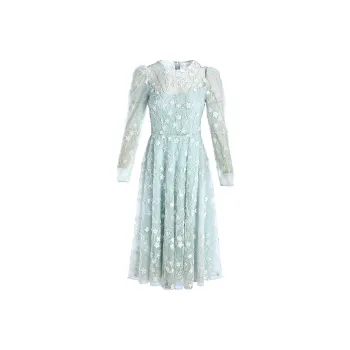 Marie Elie Long-Sleeved Dresses Women's White