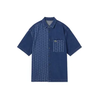 LACOSTE Shirts Men Dark Denim