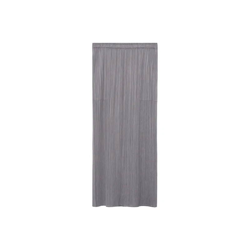 PLEATS PLEASE ISSEY MIYAKE Casual Long Skirts Women's Gray-0